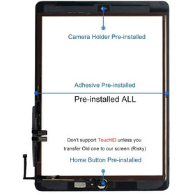 JPUNG iPad 6 (2018) home button flex for accurate reassembly and full button function