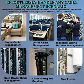 JQXLMDY cable ties with threaded head support easy hanging installation.