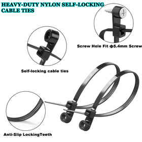JQXLMDY weather-resistant nylon ties endure weather and temperature changes.