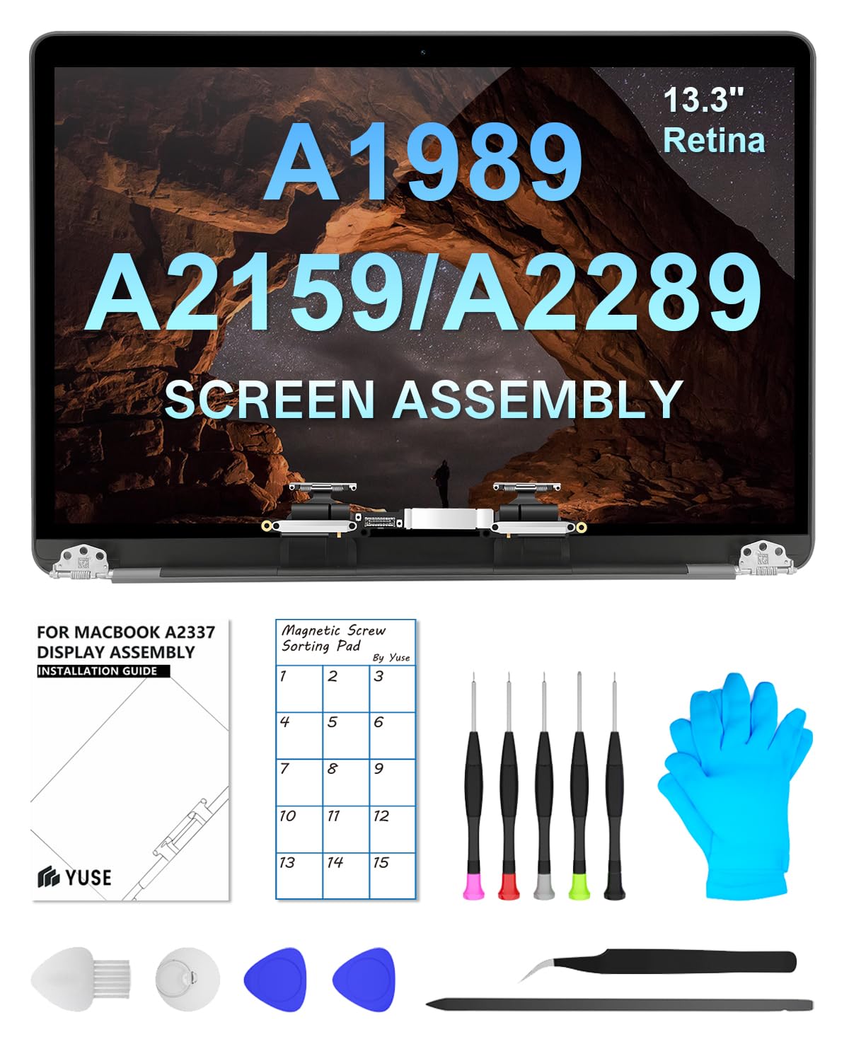 JQYDZH replacement 13.3-inch MBP Pro screen assembly for crisper display