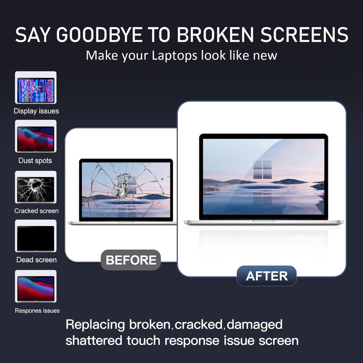 JQYDZH space-gray aluminum frame ready for MacBook Air repair