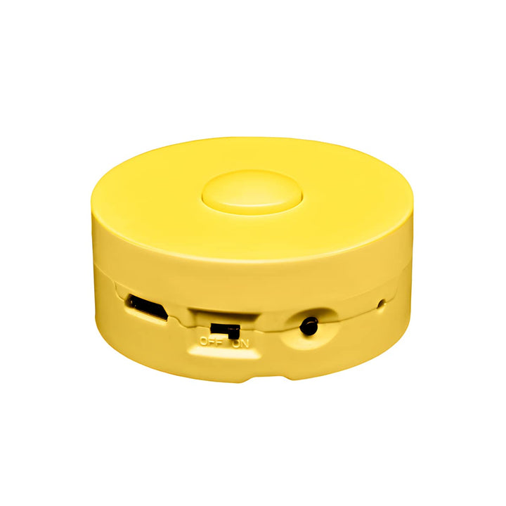 JRGKJCP front view of yellow recorder showing compact design and easy use