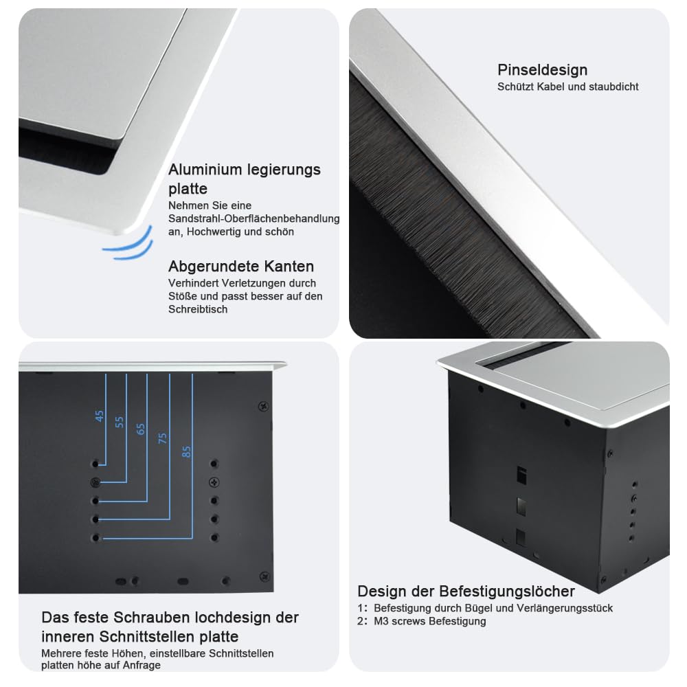 JS VIDEO aluminum-magnesium panel provides sturdy, corrosion-resistant support