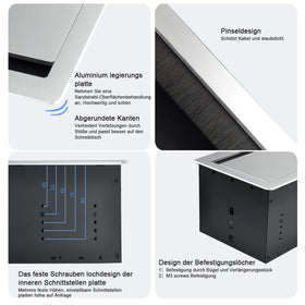 JS VIDEO aluminum-magnesium panel provides sturdy, corrosion-resistant support
