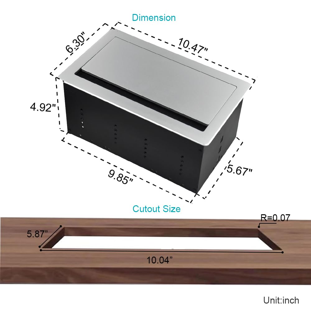 JS VIDEO desk-outlet kit helps keep workspace organized and tidy