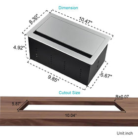JS VIDEO desk-outlet kit helps keep workspace organized and tidy