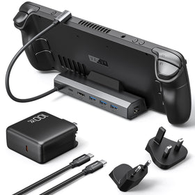 JSAUX 6-in-1 dock with HDMI 4K120Hz output for crisp external gaming visuals.