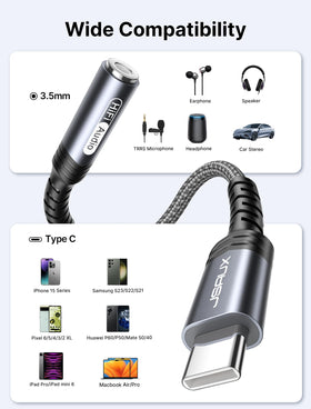 JSAUX compact dongle enables on-the-go calls and music control.