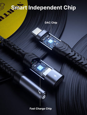 JSAUX dongle in hand emphasizes lightweight, pocket-friendly size.