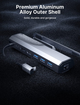 JSAUX gigabit ethernet port detail demonstrating fast stable wired networking