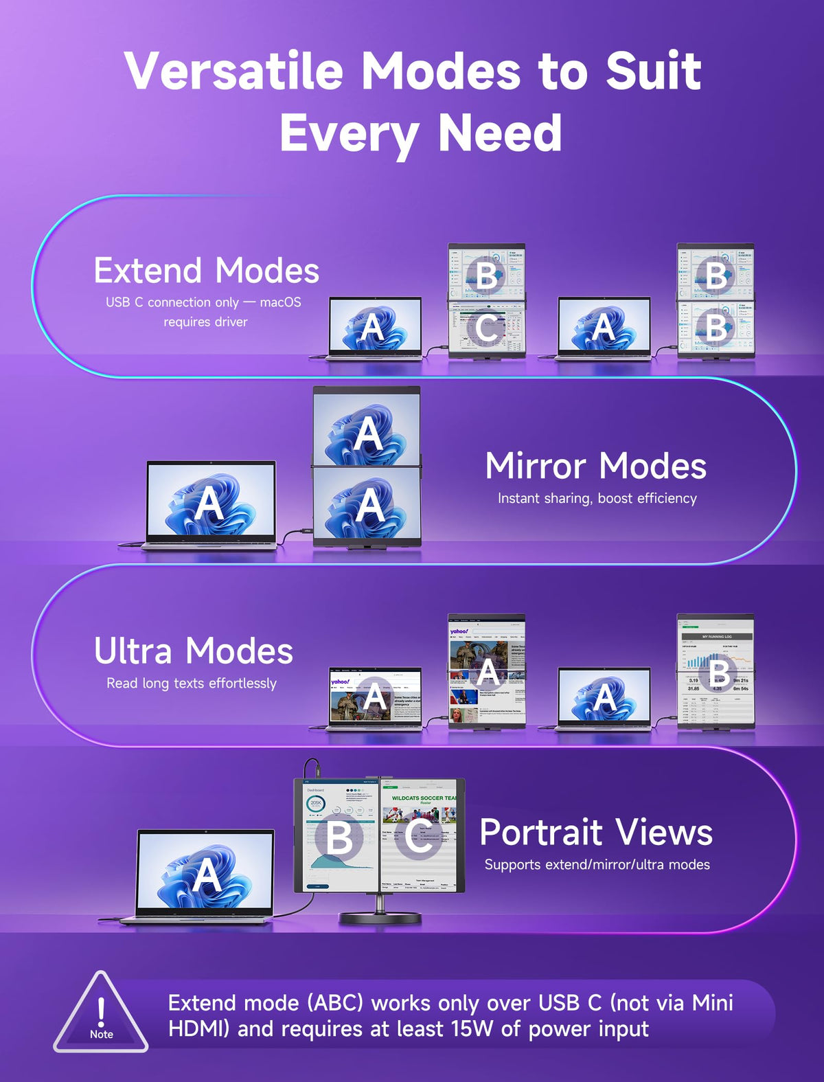 Color-rich 2.2K display delivers accurate visuals.
