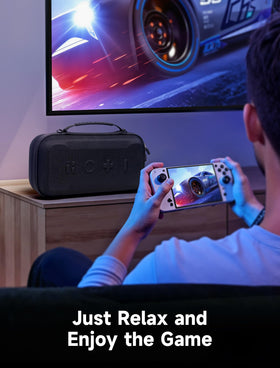 JSAUX case in a travel scene ready to protect Legion Go during transit and daily use