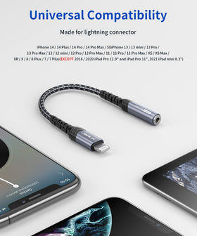 JSAUX 3.5mm adapter delivers clear, low-noise sound for music and calls.