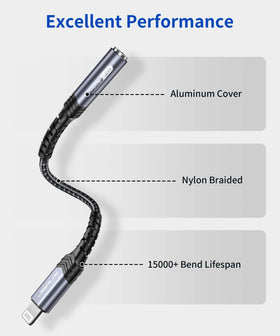 JSAUX nylon braided cable reduces tangles for everyday use.