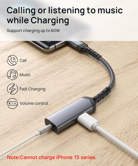 JSAUX 60W PD port enables fast charging while audio streams.