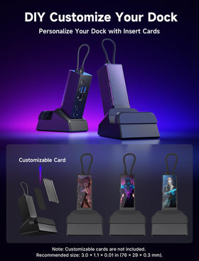 JSAUX removable front cover with custom card slot for personalized styling