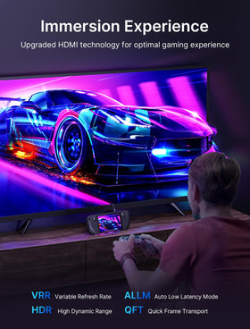 JSAUX RGB Docking Station powering Legion Go with ports for peripherals and display