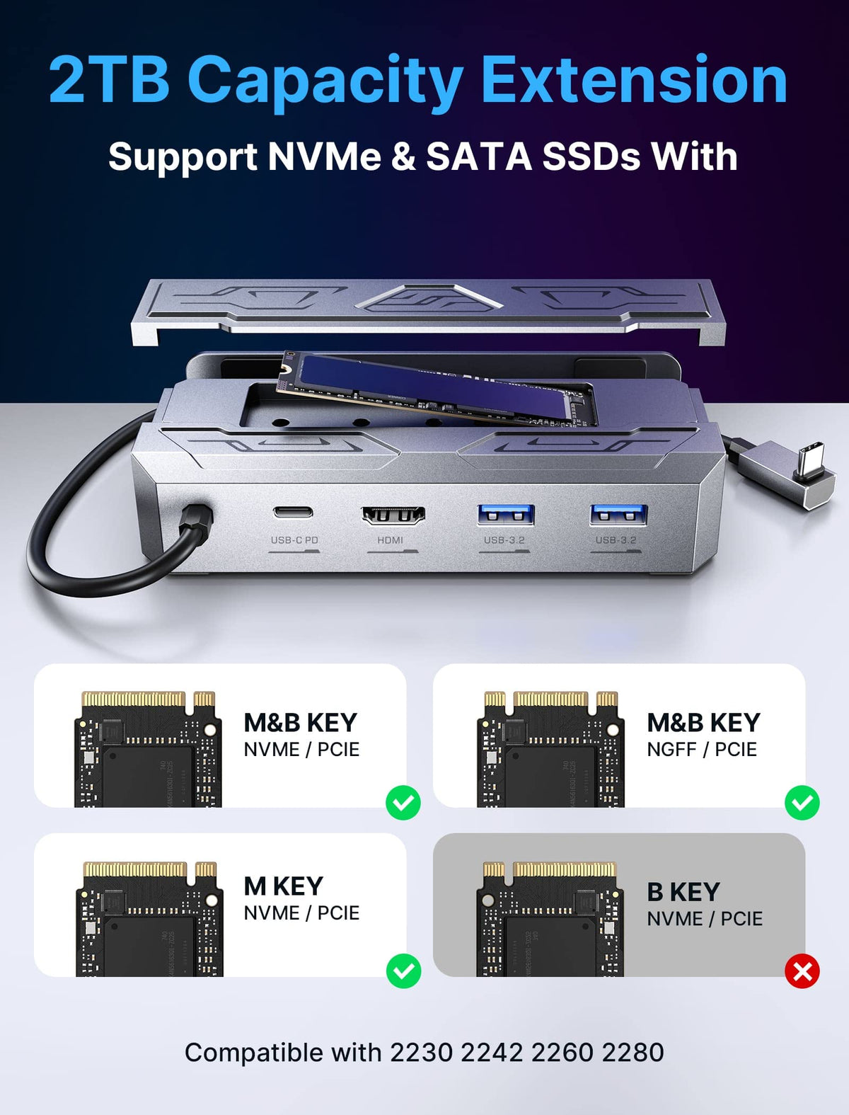 JSAUX Dock provides up to 100W PD charging during sessions.