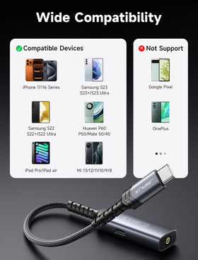 PD 60W charging capability with USB-C charger