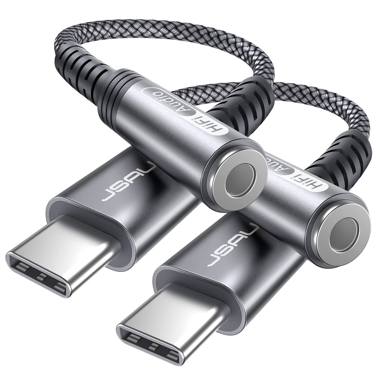 JSAUX USB-C to 3.5mm adapter showing durable design for daily use.