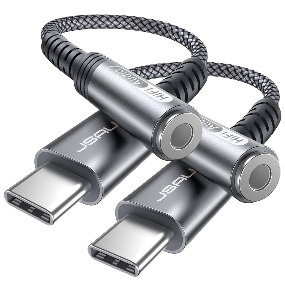 JSAUX USB-C to 3.5mm adapter showing durable design for daily use.
