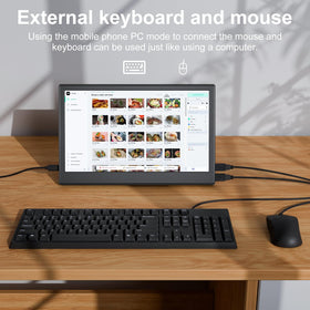 JSHIX 11.6" used as laptop second screen to boost productivity on the go