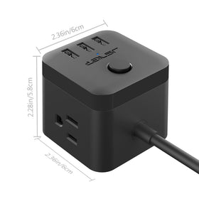 JSVER close-up of top outlets with sliding safety covers for protection