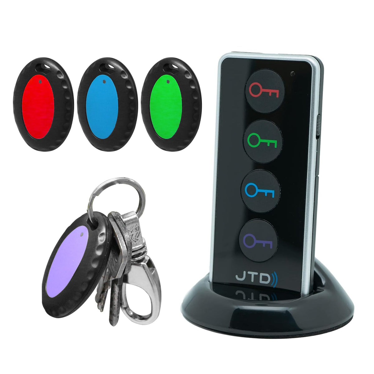 JTD Key Finder emits a 100dB beep to locate items quickly.