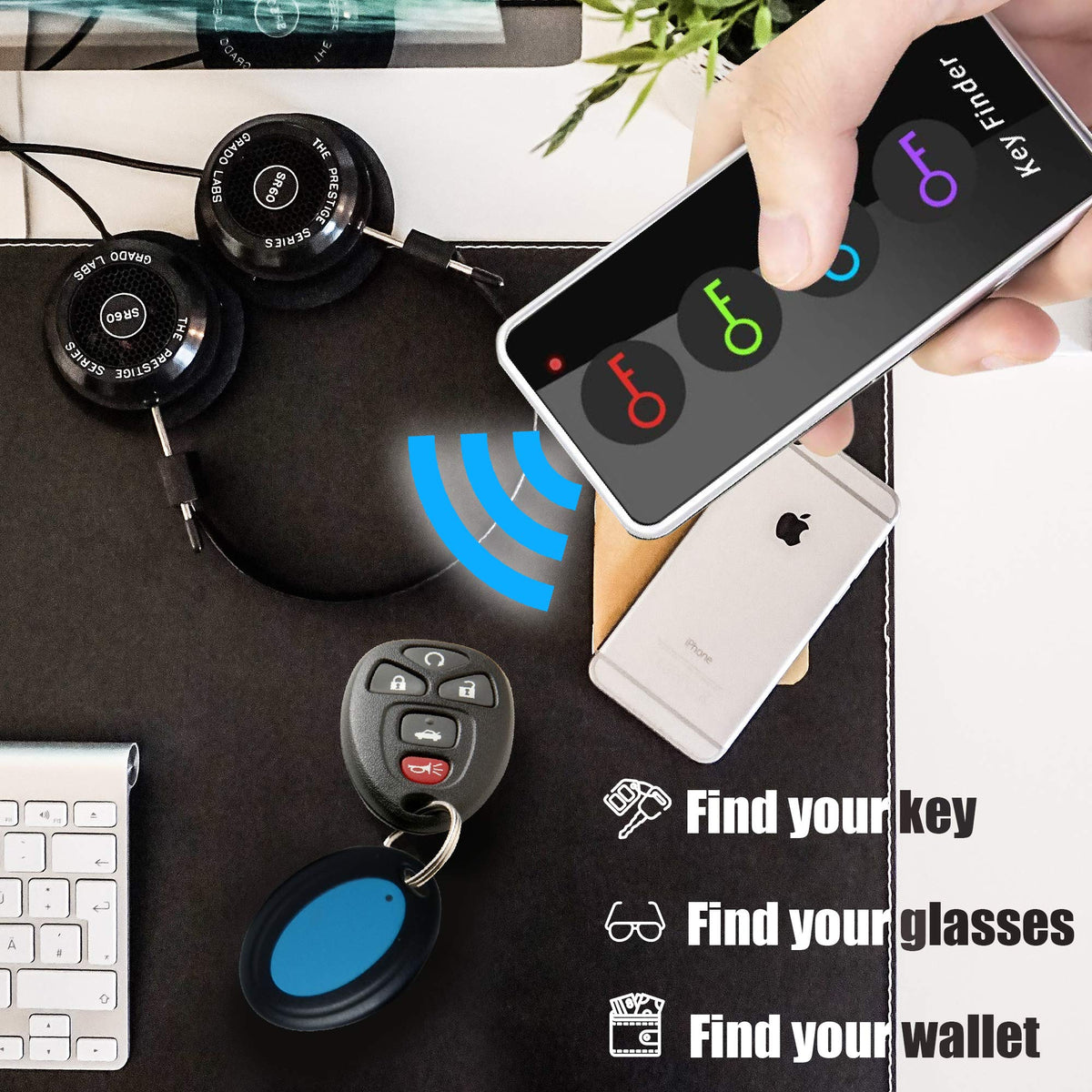 JTD Key Finder reaches up to 131 feet through walls.
