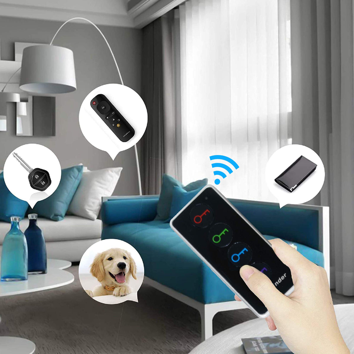 JTD Key Finder batteries included for months of reliable service.