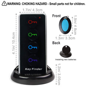 JTD Key Finder shows four receivers for organized locating.