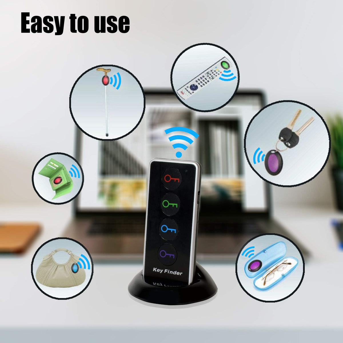 JTD Key Finder requires no app or pairing for instant use.
