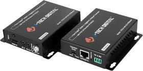 J-Tech Digital 4K HDBaseT extender in action over Cat5e with long, stable transmission.