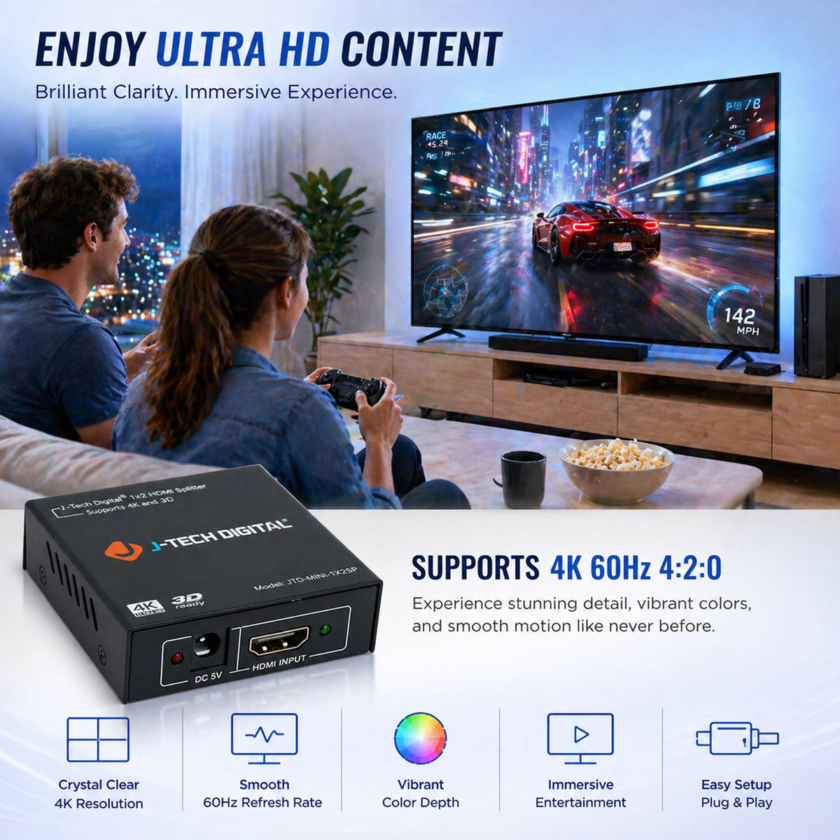Audio support in J-Tech Digital splitter with Dolby Digital and DTS formats