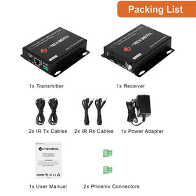 Copper Ethernet cables maximize performance in a J-Tech Digital extender setup.
