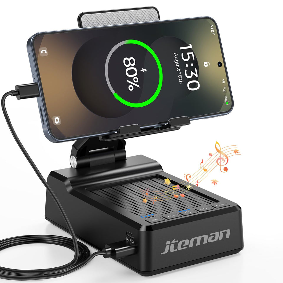 JTEMAN 3-in-1 wireless stand and speaker for desk use and calls