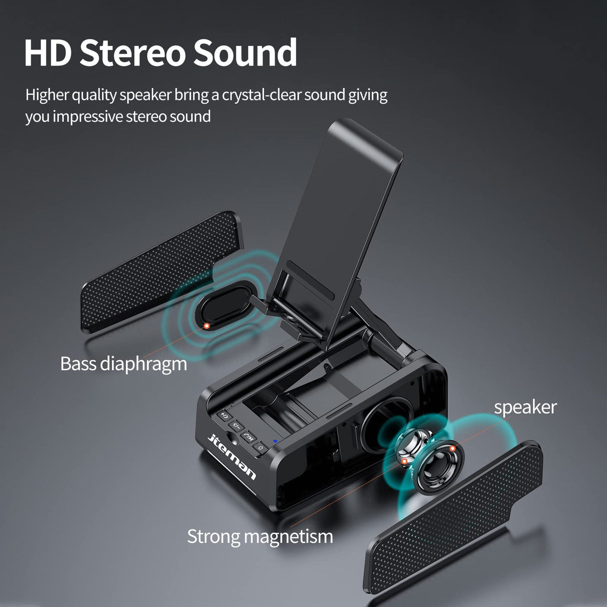 JTEMAN stand folded compact for portable use