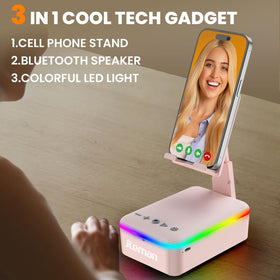 JTEMAN folding phone stand supports comfortable hands-free viewing angles.