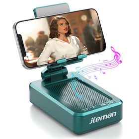 JTEMAN front view showing speaker and phone cradle, clear hands-free use