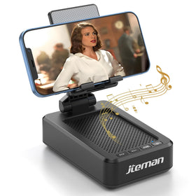 JTEMAN front view of speaker stand showing compact design and louder sound