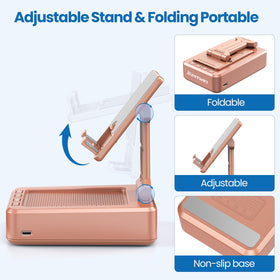 JTEMAN beside hands showing size and stable weighted base benefit