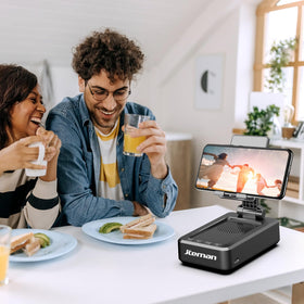 JTEMAN next to smartphone for scale showing compatibility and fit
