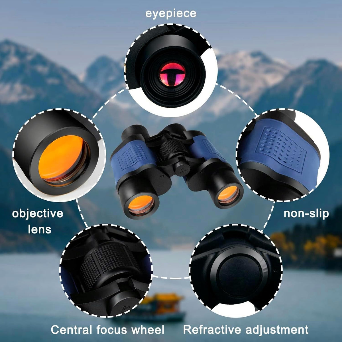 JTZXJJX waterproof-fogproof-binoculars tolerate rain and humidity with clear results.