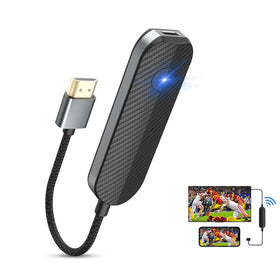 JUCONU front view of wireless HDMI dongle, compact and plug-and-play benefit