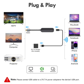 JUCONU with USB power cable, stable power for uninterrupted streaming