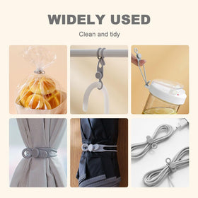 JUDUNA multiple cords bundled neatly with flexible ties for a clutter-free workspace.