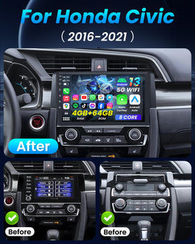 Jufodrca head unit with fast 8-core processing on the dash.