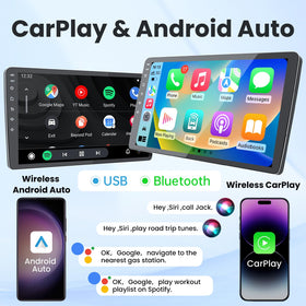 Jufodrca CR-V 9-inch IPS touch-screen, vivid display for navigation.