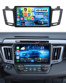 Jufodrca Rav4 10in HD display for clear CarPlay visuals on the dash
