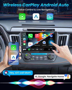 Jufodrca Rav4 wireless CarPlay and Android Auto for seamless use